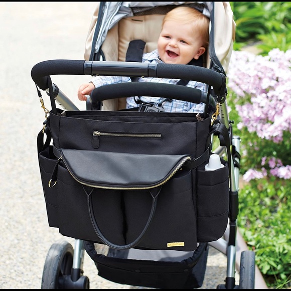 Skip Hop Diaper Bag Satchel, Black - Picture 4 of 11